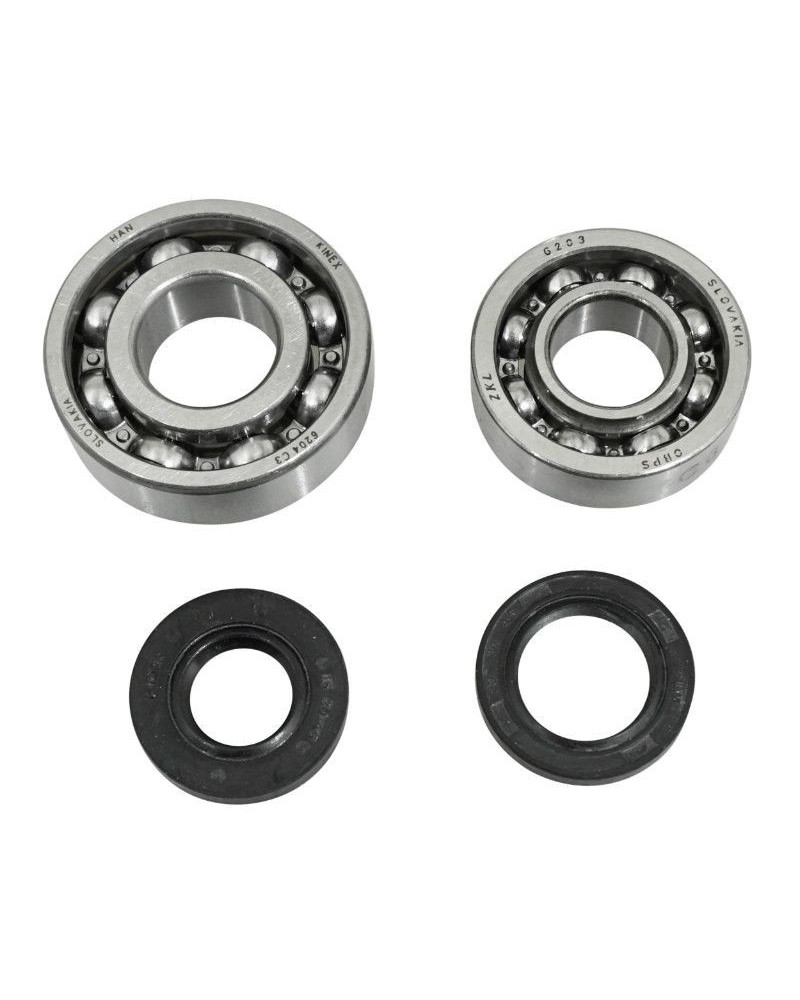 Roulement embiellage vilebrequin + joint P2R Peugeot 103 kit 6204 6203 ZKL acier C3