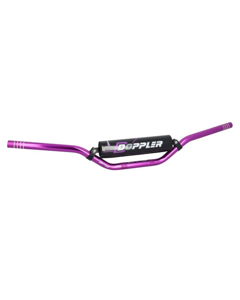 Guidon mécaboîte mobylette Doppler Cross-Bar alu violet L740 H70 avec mousse